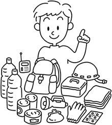 非常時の持ち出し品