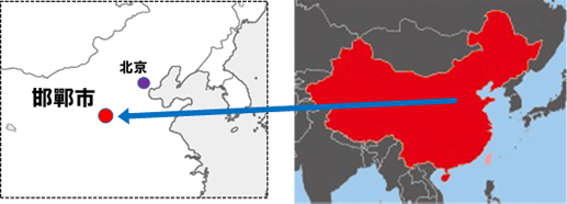 邯鄲市　地図