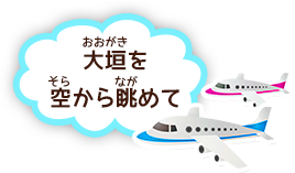 大垣を空から眺めて
